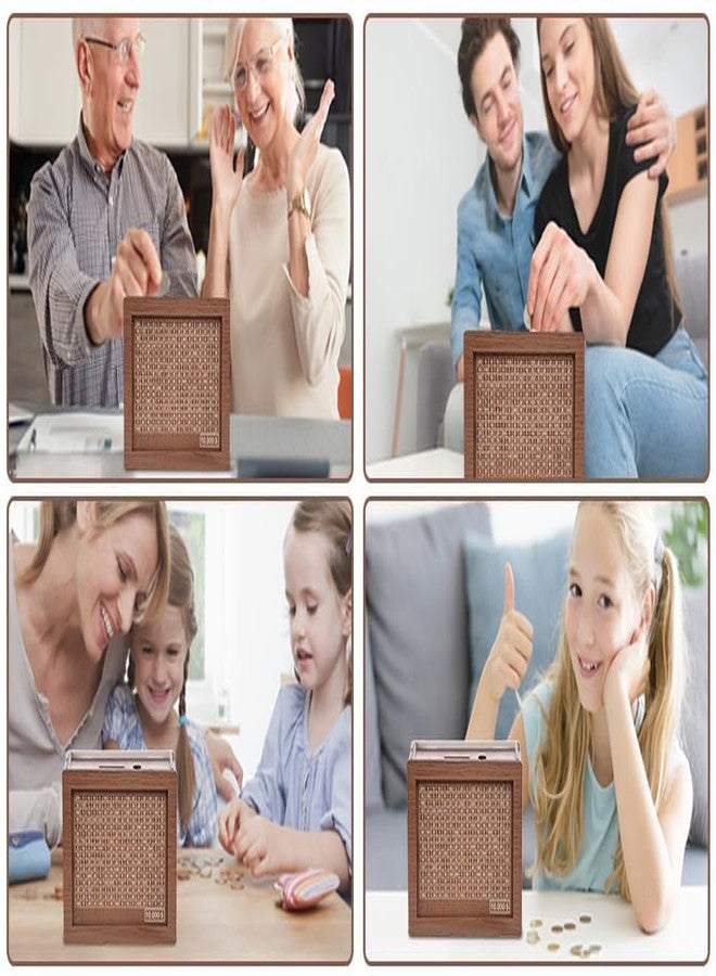 Toyshine Wooden Piggy Bank - Carved Design Money Box for Kids | Savings Challenge Cash Vault & Money Saver - Image 4